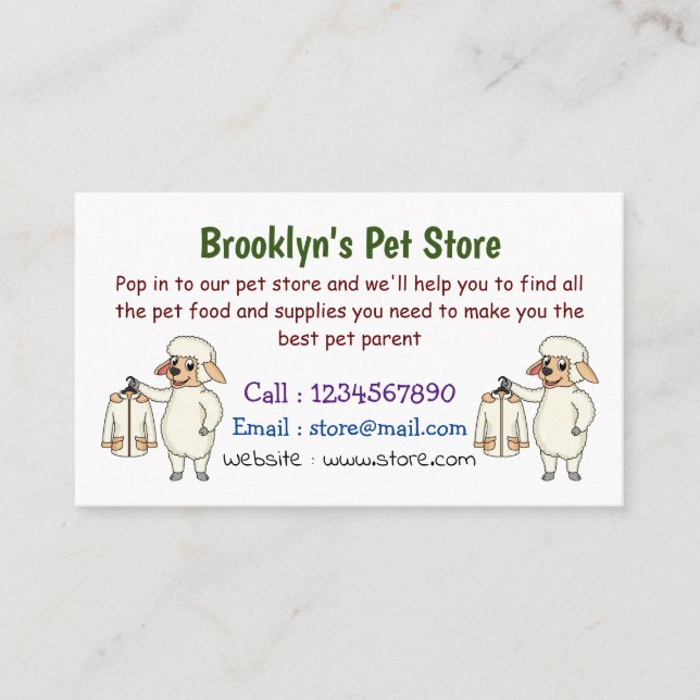 Tarjeta De Visita Camisetas cortas con personalizado de chaqueta (Anverso)