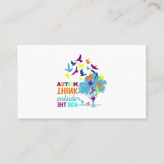 Tarjeta De Visita Camisetas del autismo - Camisetas de la cinta de s (Anverso)
