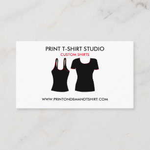 Tarjeta De Visita Camisetas negras de moda de verano