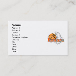 Tarjeta De Visita Camisetas y regalos anaranjados del baloncesto