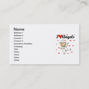 Tarjeta De Visita Camisetas y regalos de ángeles que amo