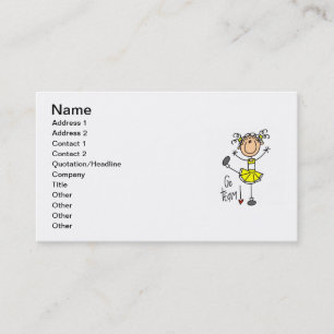 Tarjeta De Visita Camisetas y regalos de figura de palito animado an