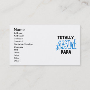 Tarjeta De Visita Camisetas y regalos de papá totalmente asombrosos