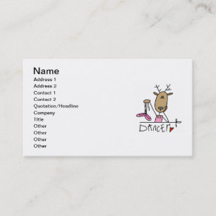 Tarjeta De Visita Camisetas y regalos de renos bailarines