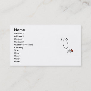 Tarjeta De Visita Camisetas y regalos del estetoscopio