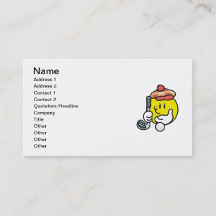 Tarjeta De Visita Camisetas y regalos del golf de la cara