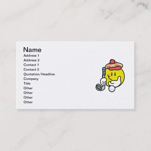 Tarjeta De Visita Camisetas y regalos del golf de la cara (Anverso)