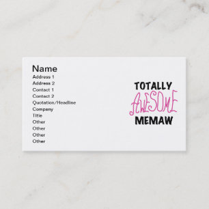 Tarjeta De Visita Camisetas y regalos rosados totalmente
