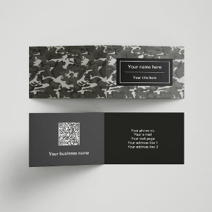 Tarjeta De Visita Camo gris, Camuflaje, Militar, Ejército