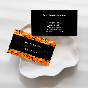 Tarjeta De Visita Camo naranja, Camuflaje, Militar, Ejército