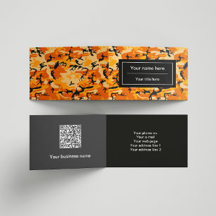 Tarjeta De Visita Camo naranja, Camuflaje, Militar, Ejército