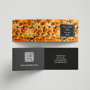 Tarjeta De Visita Camo naranja, Camuflaje, Militar, Ejército