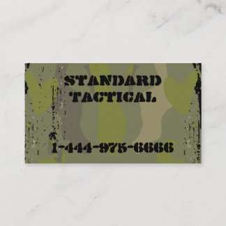 Tarjeta De Visita Camo táctico