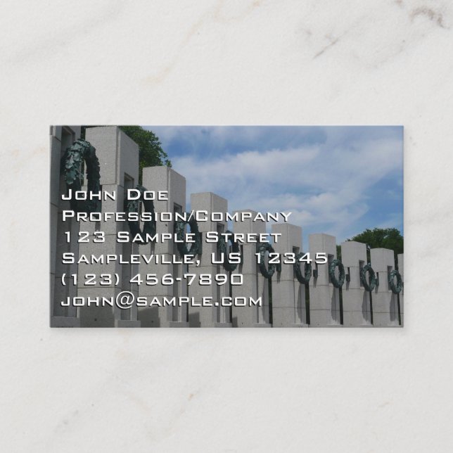 Tarjeta De Visita Campaña conmemorativa de la Segunda Guerra Mundial (Anverso)