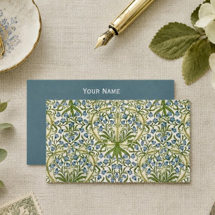 Tarjeta De Visita Campanillas Azules Vintage