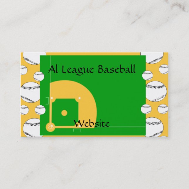 Tarjeta De Visita Campo de béisbol (Anverso)