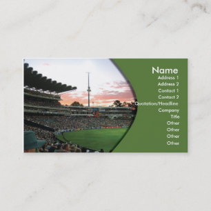 Tarjeta De Visita Campo de cricket