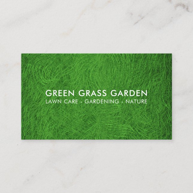 Tarjeta De Visita Campo de fútbol de hierba de jardín de jardín (Anverso)