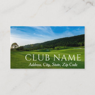 Tarjeta De Visita Campo de golf Club Campestre Campo Verde Clásico M