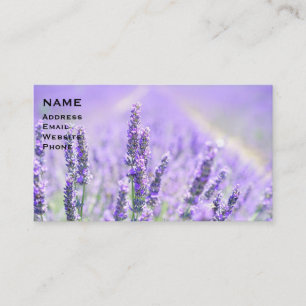 Tarjeta De Visita Campo de Lavanda 1-26