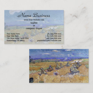 Tarjeta De Visita Campo de trigo de Van Gogh - Cosecha dorada Arte