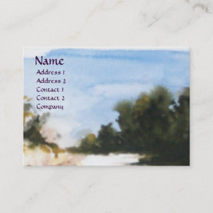 TARJETA DE VISITA CAMPO SOLEADO EN TOSCANA