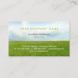 Tarjeta De Visita Campo verde