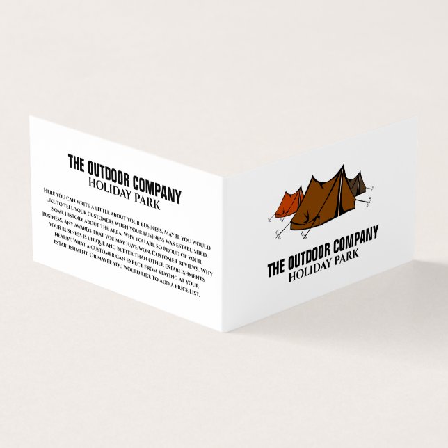 Tarjeta De Visita Campsite, Holiday Park Detallado (Exterior)