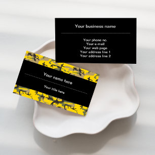 Tarjeta De Visita Camuflaje amarillo y verde, Camuflaje, Militar, Ej