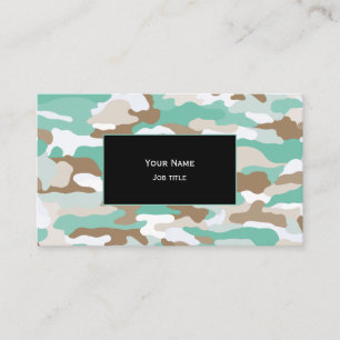 Tarjeta De Visita Camuflaje Costero