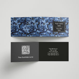 Tarjeta De Visita Camuflaje de Marina, Camuflaje Azul, Militar, Ejér