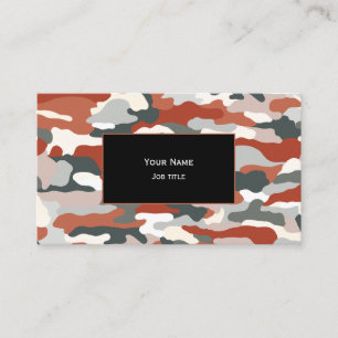 Tarjeta De Visita Camuflaje de Otoño