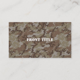 Tarjeta De Visita Camuflaje militar del desierto de Woodland