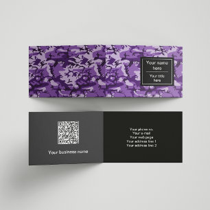 Tarjeta De Visita Camuflaje Púrpura, Camuflaje, Militar, Ejército