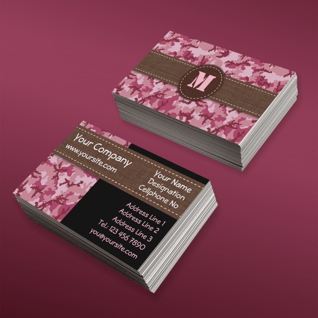 Tarjeta De Visita Camuflaje rosa (Subido por el creador)