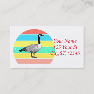 Tarjeta De Visita Canadá Goose Multi-color Sun Thunder_Cove