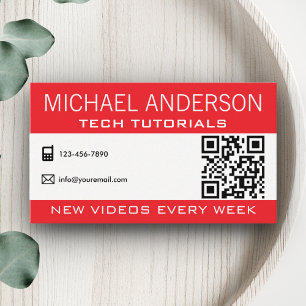 Tarjeta De Visita Canal el   YouTuber profesional de YouTube
