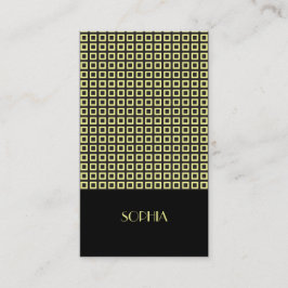 Tarjeta De Visita Canario elegante profesional