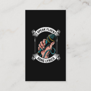 Tarjeta De Visita Canciones de canciones fluidas de cantante Karaoke