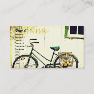 Tarjeta De Visita Canciones para bicicletas de otoño