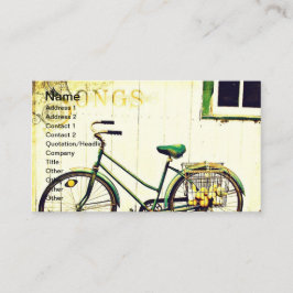 Tarjeta De Visita Canciones para bicicletas de otoño