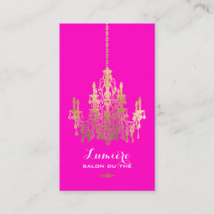 Tarjeta De Visita Candelabro de Relieve metalizado dorado PixDezines