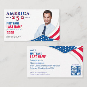 Tarjeta De Visita Candidato a campaña electoral política 250 en Esta