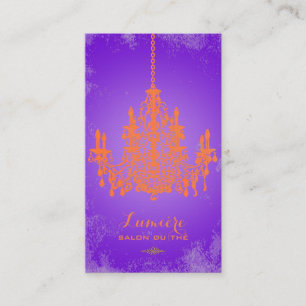 Tarjeta De Visita Candil de naranja coral de PixDezines/DIY color