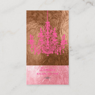 Tarjeta De Visita Candil Pink+White de PixDezines / hojalata falsa