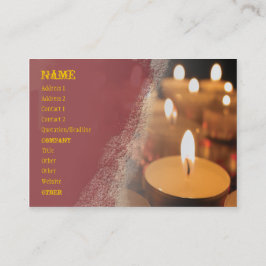 Tarjeta De Visita Candle Business Card Chubby