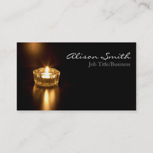Tarjeta De Visita Candle/light business cars