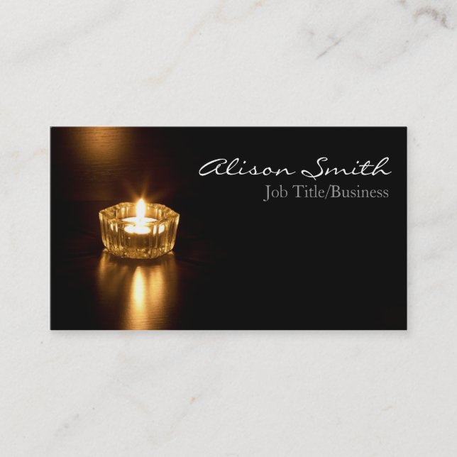 Tarjeta De Visita Candle/light business cars (Anverso)