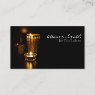 Tarjeta De Visita Candles/lights business cars