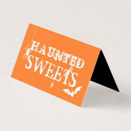 Tarjeta De Visita Candy Bag Topper Cards Bats and Spider de Hallowee
